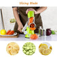 Manual Vegetable Cutter & Slicer with 3 Drums