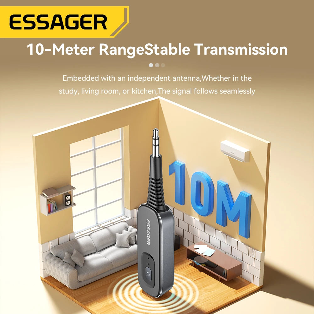 Essager 2-in-1 Bluetooth 5.1 Audio Adapter