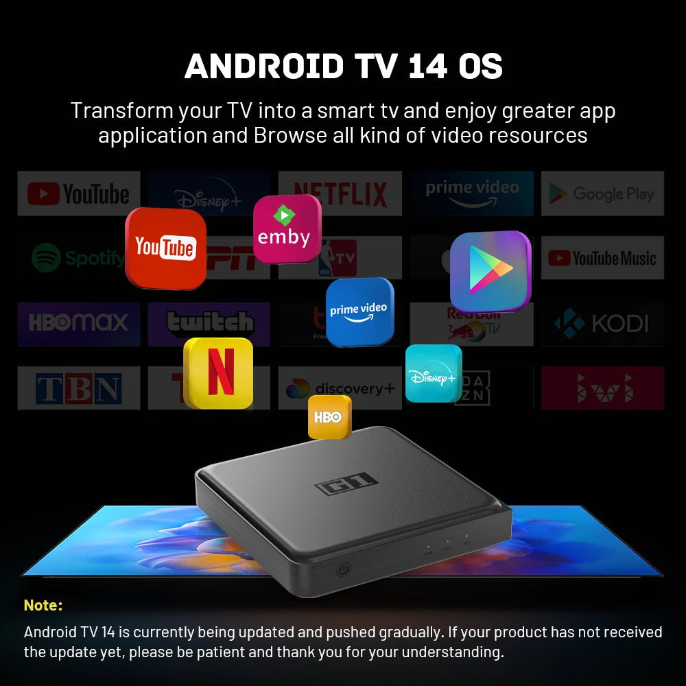 📺 KINHANK G1 Android TV Box – 4K UHD Streaming Media Device with Dolby Vision & WiFi 6
