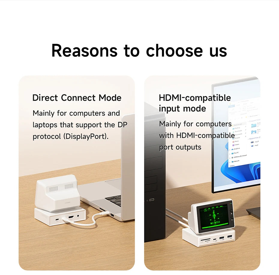 Hagibis 3.5" Mini IPS Screen with USB-C Hub