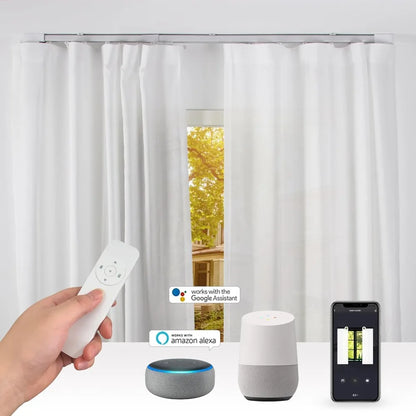 Smart Ceiling-Mounted Electric Curtain System