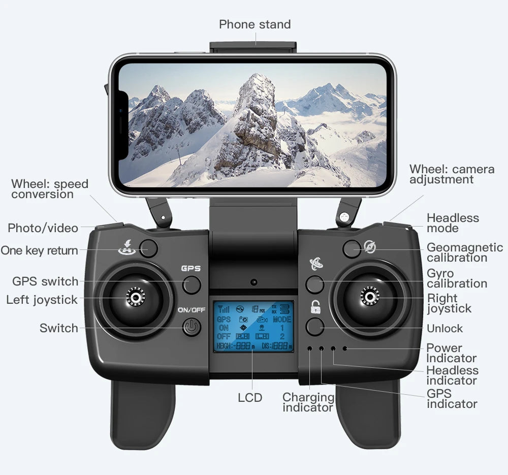 🚁 LYZRC L900 PRO GPS Drone – 4K HD Dual Camera | Foldable 5G WiFi FPV Quadcopter
