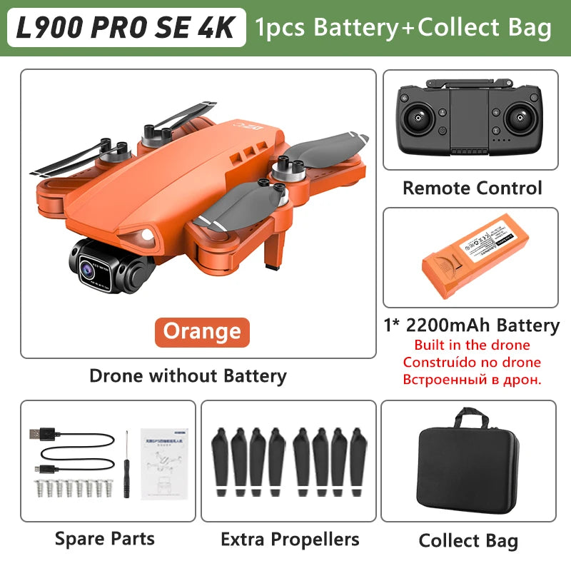 🚁 LYZRC L900 PRO GPS Drone – 4K HD Dual Camera | Foldable 5G WiFi FPV Quadcopter