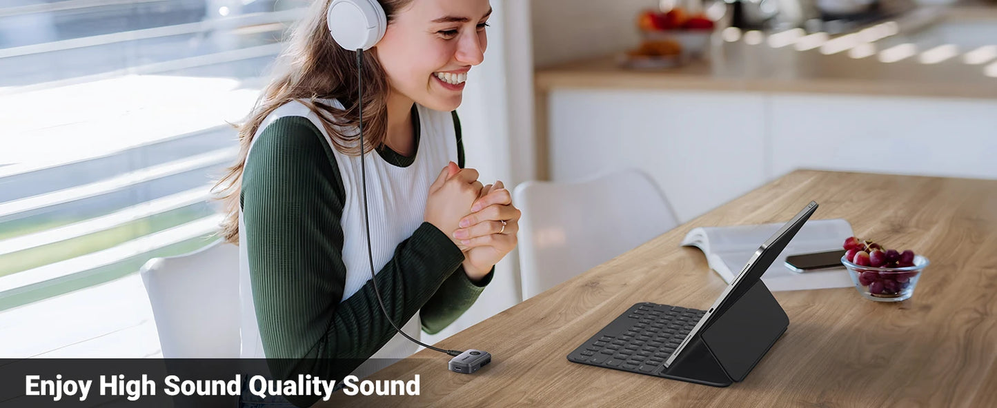 🎧 UGREEN Bluetooth Audio Receiver – Wireless Car Adapter with 3.5mm Jack & Mic