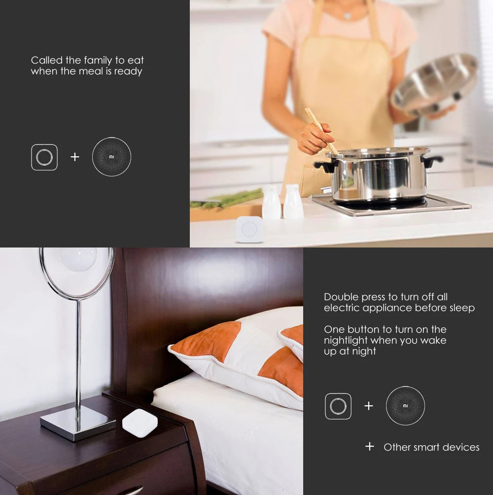 Aqara Smart Wireless Mini Switch – Zigbee One-Key Control Button