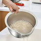 🍚 Rice Washer Strainer Bowl – Stainless Steel 304 Multipurpose Kitchen Tool