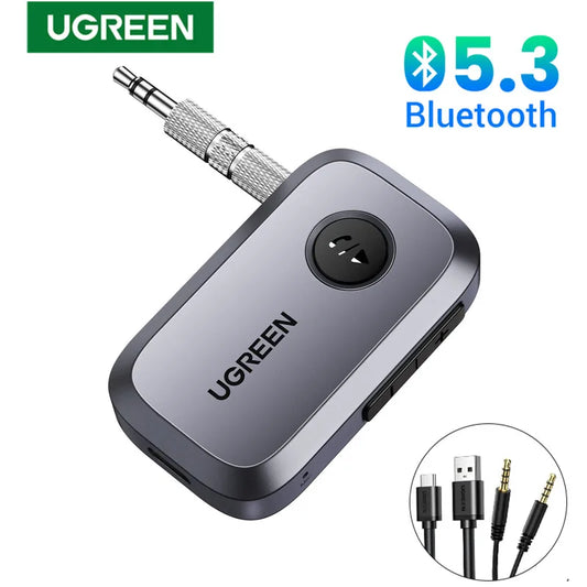 🎧 UGREEN Bluetooth Audio Receiver – Wireless Car Adapter with 3.5mm Jack & Mic