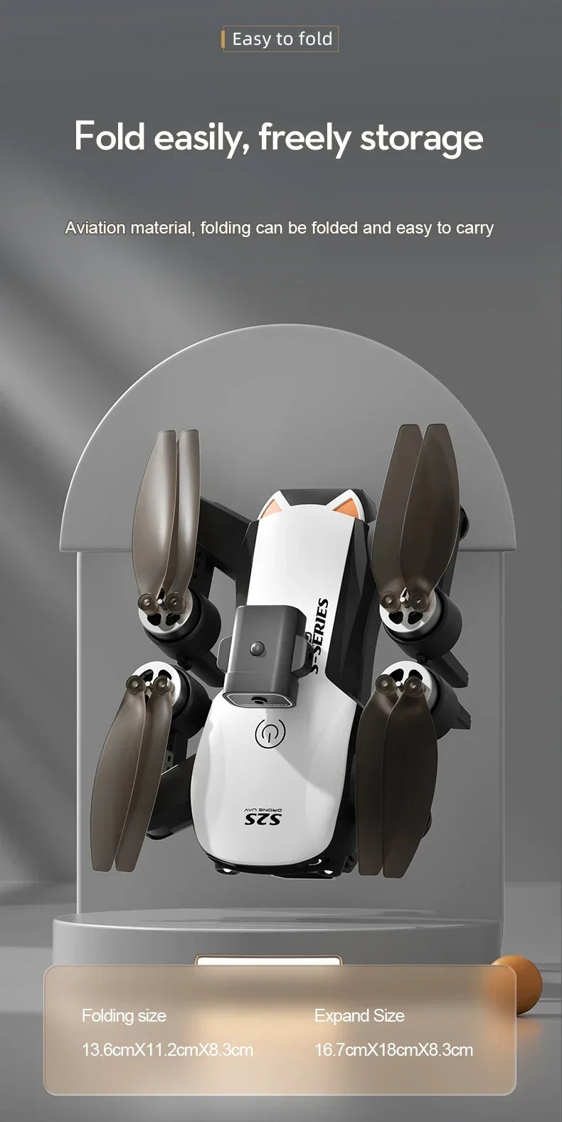 New S2S Mini Drone – Professional Foldable Quadcopter with 8K Camera