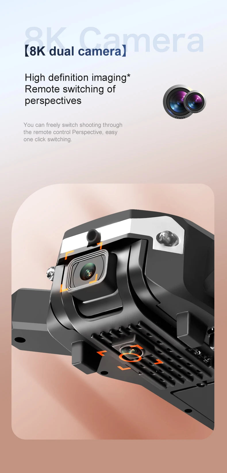 Upgrade S6 Pro 5G Dual Camera Drone