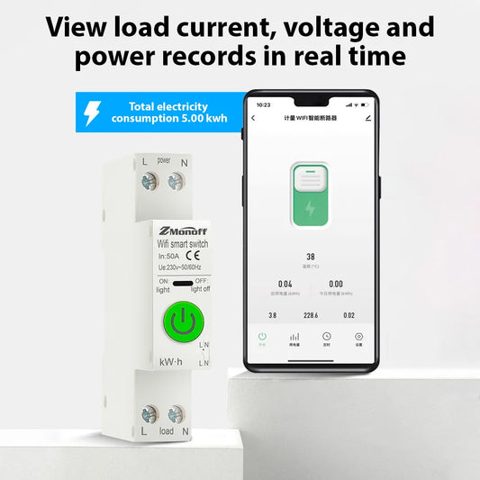 Tuya Smart WiFi Circuit Breaker with Protection