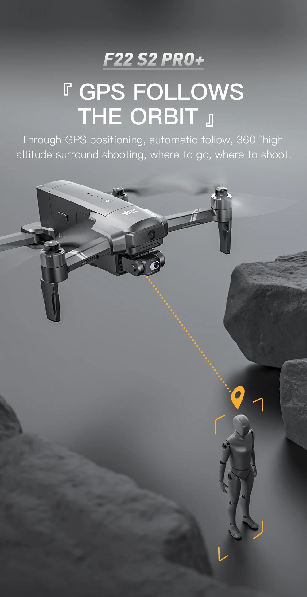 F22 S2 XR PRO+ 4K GPS Drone