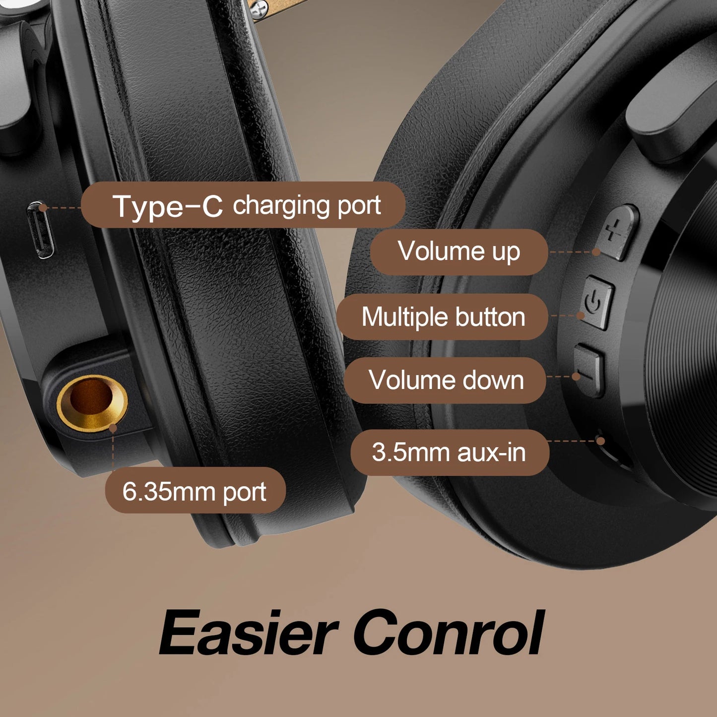OneOdio A70 Bluetooth Studio Headphones