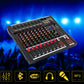8-Channel Bluetooth Audio Mixer Console
