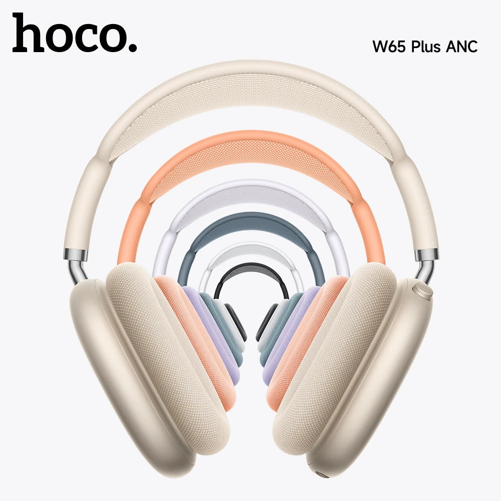 HOCO W65 Plus ANC Noise Reduction Bluetooth Headphones: