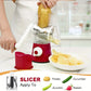 Manual Vegetable Cutter & Slicer with 3 Drums