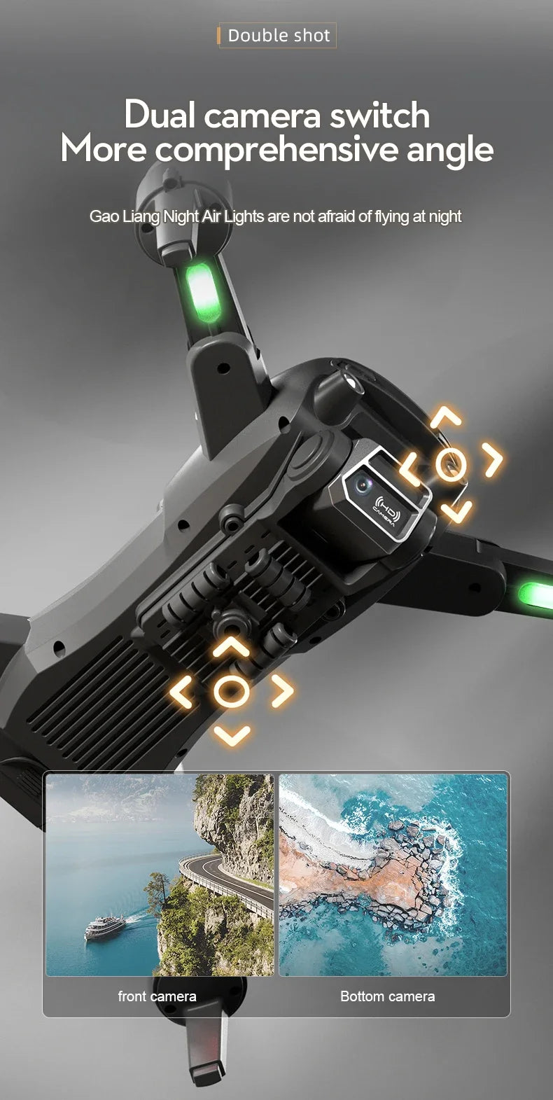 🚁 S2S Mini Drone – 4K/8K HD Camera | Foldable RC Quadcopter with Obstacle Avoidance