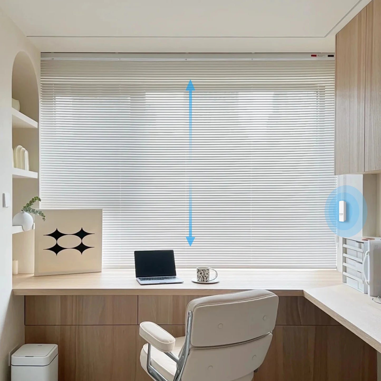 MOES Tuya WiFi Smart Motor Electric Chain Roller Blinds Shade Shutter Drive RF Remote Kit Smart Life App via Alexa/Google Info Draft