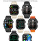 2024 Rugged Military Smart Watch Men Outdoor Watches lP68 Waterproof 2.01" Al Voice Bluetooth Call Smartwatch For Android lOS