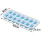Silicone Ice Cube Tray with Lid – 14 Square Cubes
