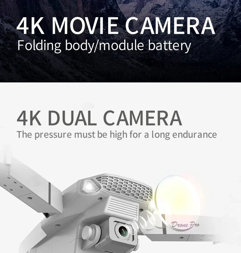 E88 Pro 4K Dual Camera Foldable RC Drone
