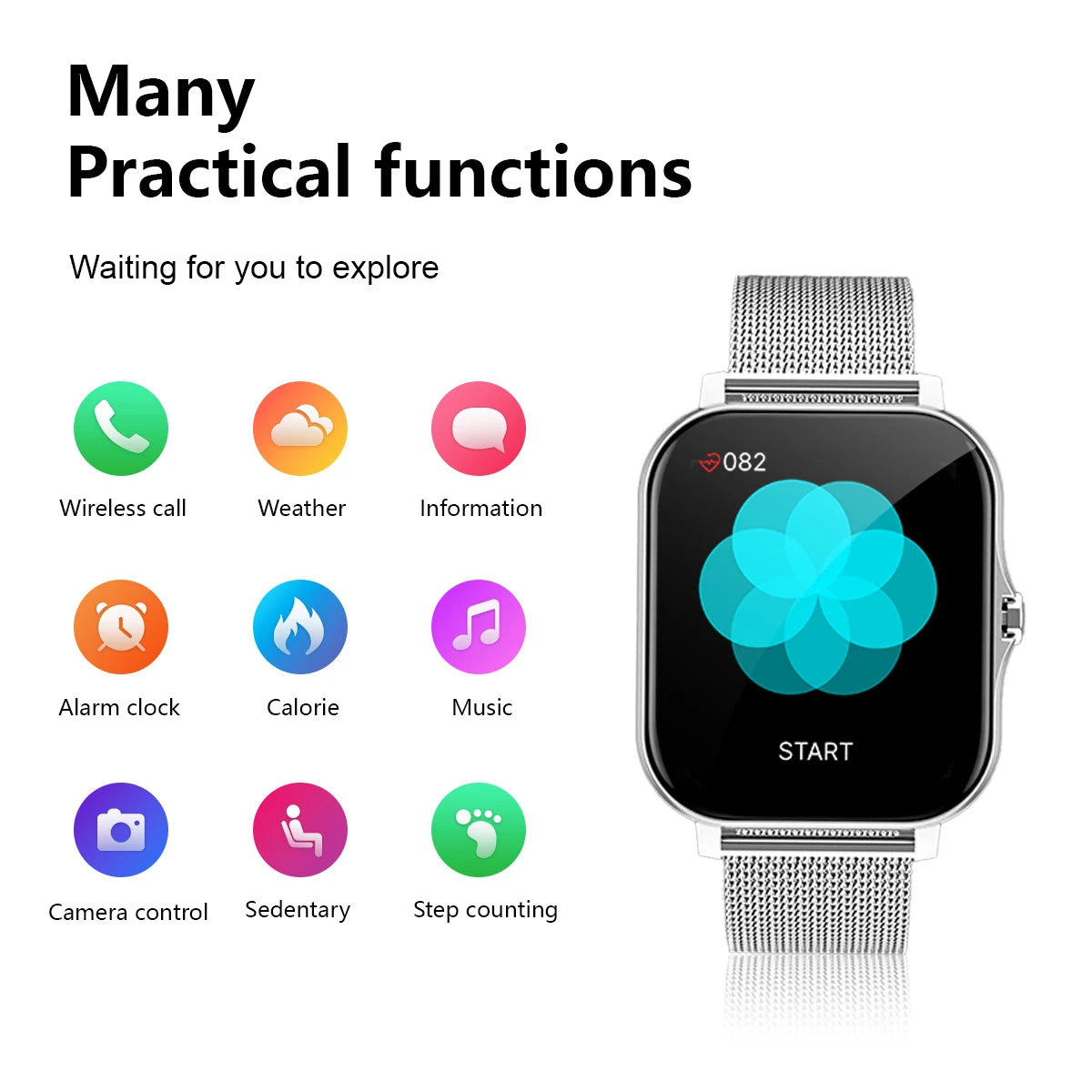 Wireless Calling Smartwatch with Sport Mode