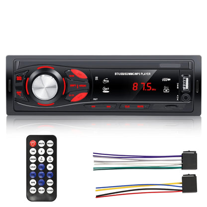 🚗 HIVOZ Bluetooth Car Stereo – 4x15W FM Radio MP3 Player with Hands-Free Calling