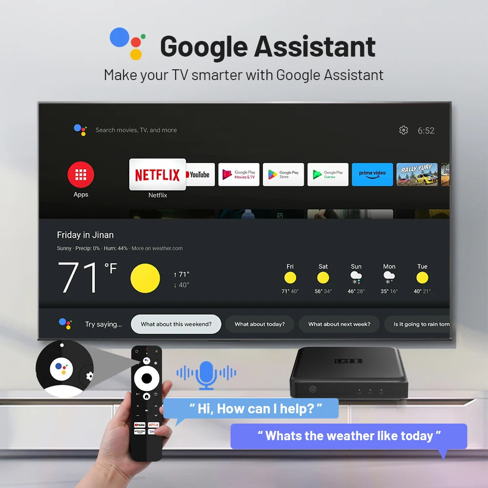 📺 KINHANK G1 Android TV Box – 4K UHD Streaming Media Device with Dolby Vision & WiFi 6