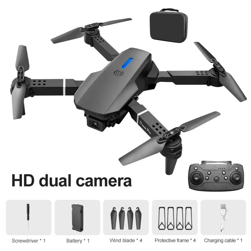 E88 Pro 4K Dual Camera Foldable RC Drone
