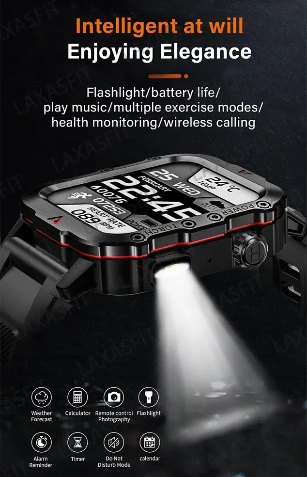2024 LED Men’s Bluetooth Smartwatch
