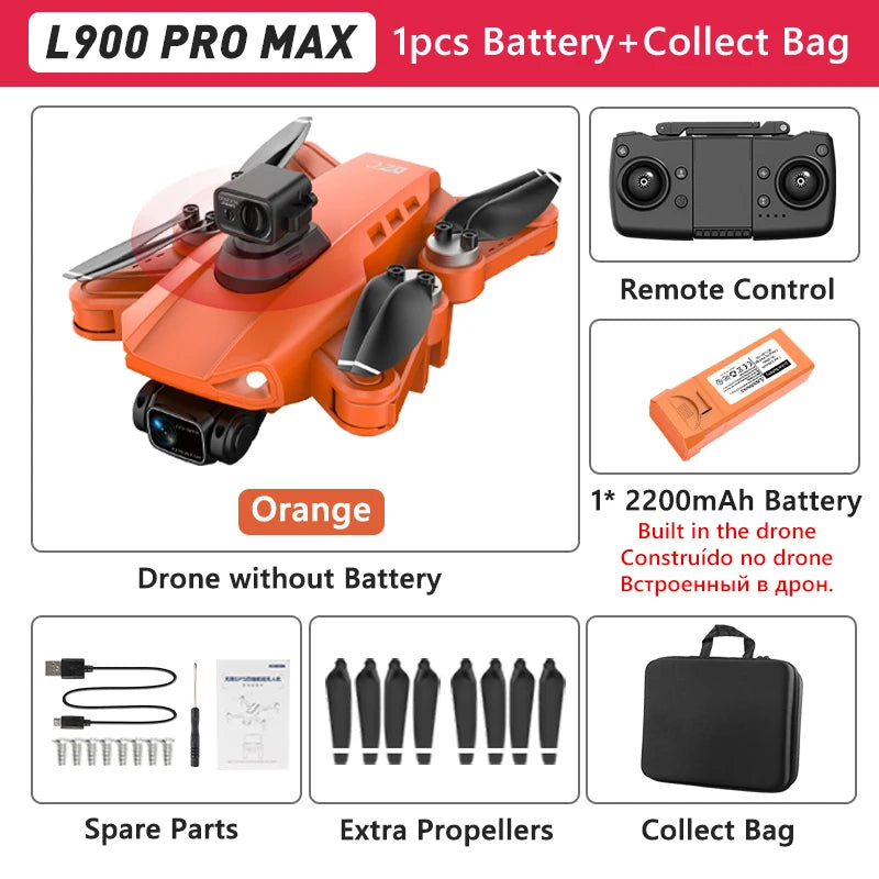 🚁 LYZRC L900 PRO GPS Drone – 4K HD Dual Camera | Foldable 5G WiFi FPV Quadcopter