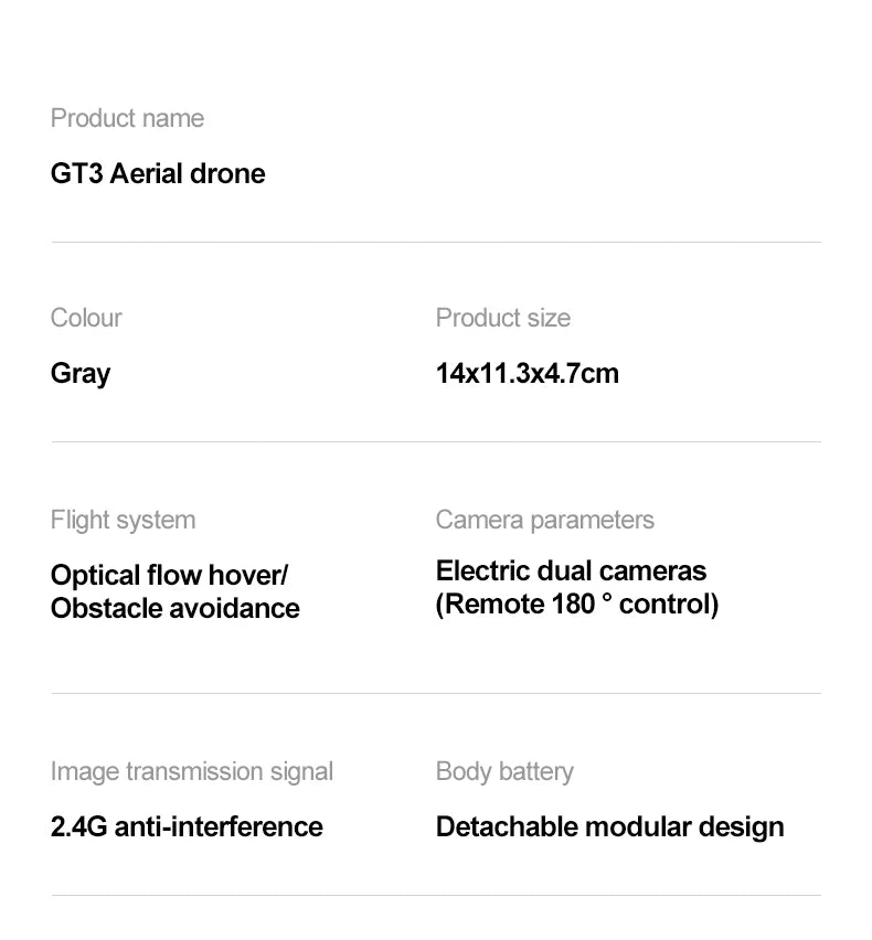 NEW Drones GT3 GPS 8K Professional HD 180° Dual Cameras 5G WIFI Brushless Motors Obstacle Avoidance FPV Foldable Quadcopter Toys