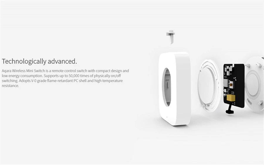 Aqara Smart Wireless Mini Switch – Zigbee One-Key Control Button