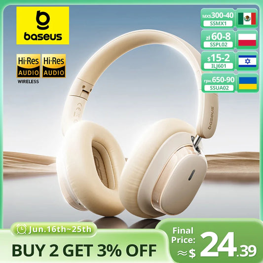 Baseus Bowie H1s Wireless Noise-Canceling Headphones