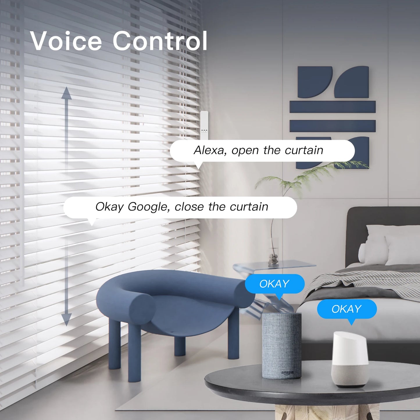 MOES Tuya WiFi Smart Motor Electric Chain Roller Blinds Shade Shutter Drive RF Remote Kit Smart Life App via Alexa/Google Info Draft