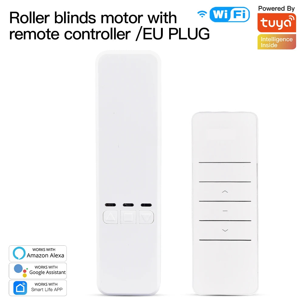 MOES Tuya WiFi Smart Motor Electric Chain Roller Blinds Shade Shutter Drive RF Remote Kit Smart Life App via Alexa/Google Info Draft