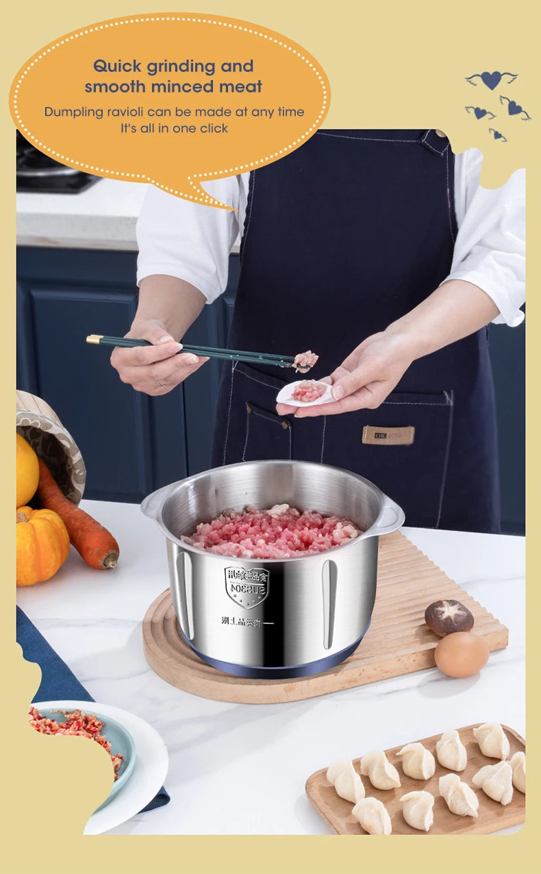 5L Electric Meat Grinder & Food Chopper