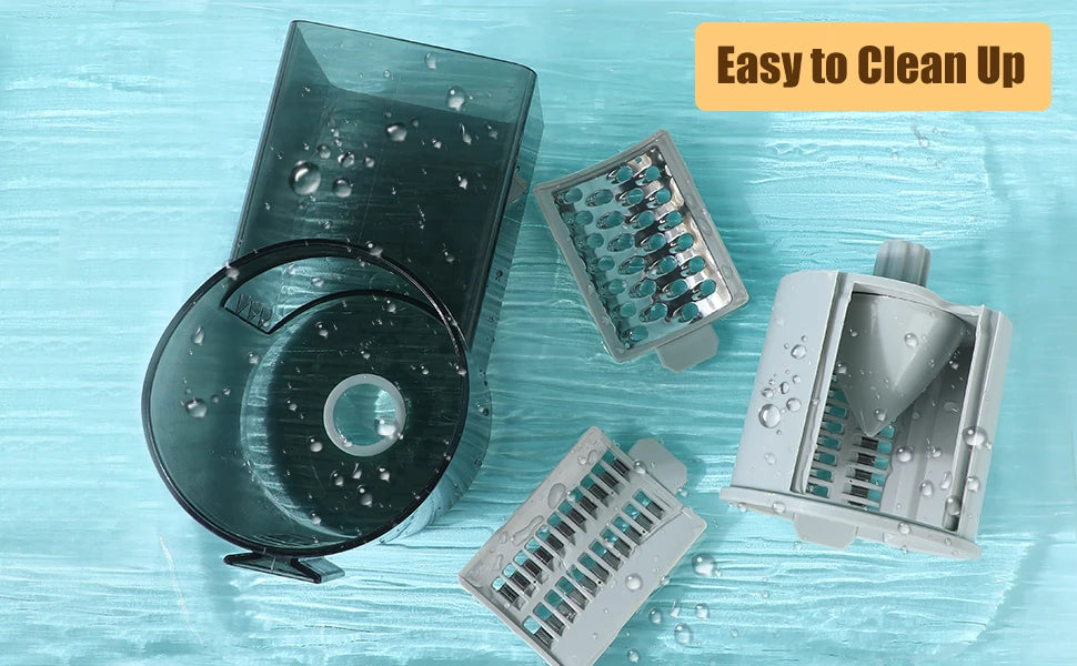 Electric Cheese Grater & Vegetable Slicer – 4-in-1 Salad Maker & Food Processor