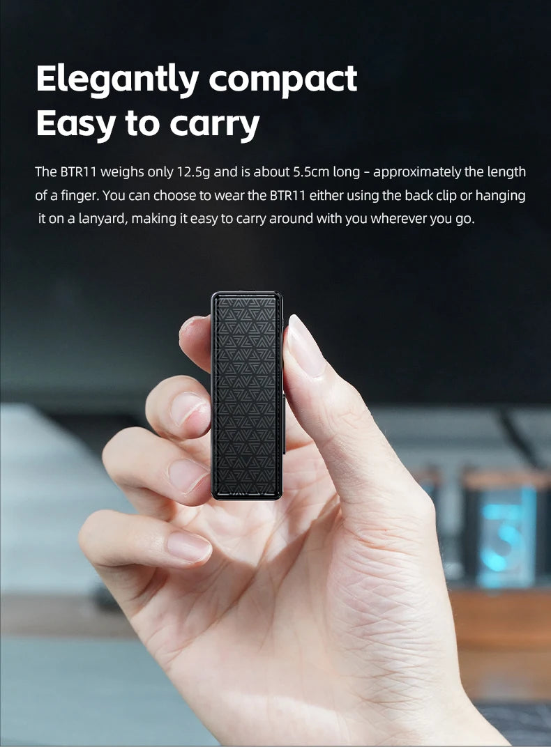 🎧 FiiO BTR11 Bluetooth 5.3 Receiver – LDAC Wireless Audio Amplifier with 3.5mm Output