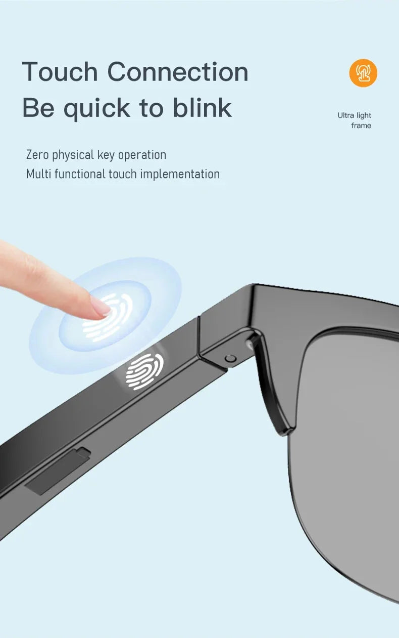 Smart Bluetooth 5.3 Sunglasses with Headphones