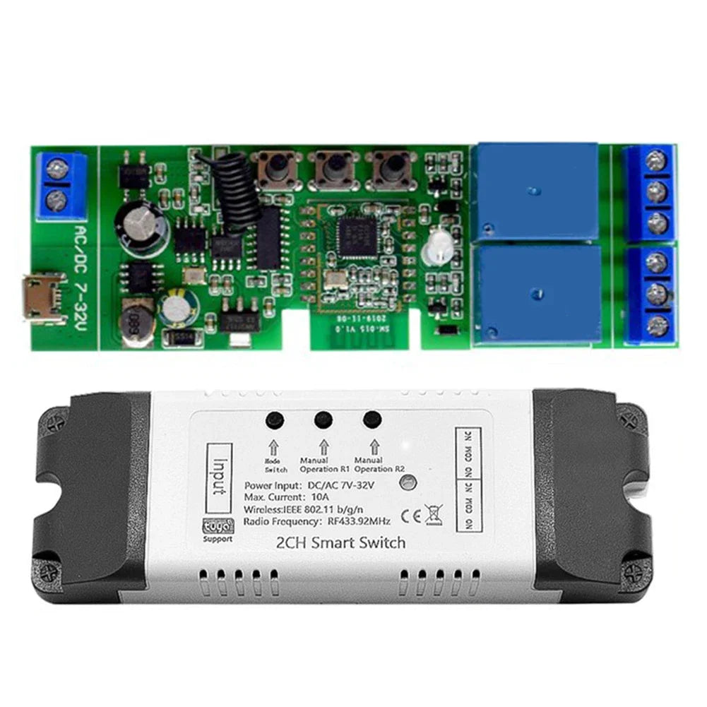 2CH WiFi/Zigbee Relay Switch Module