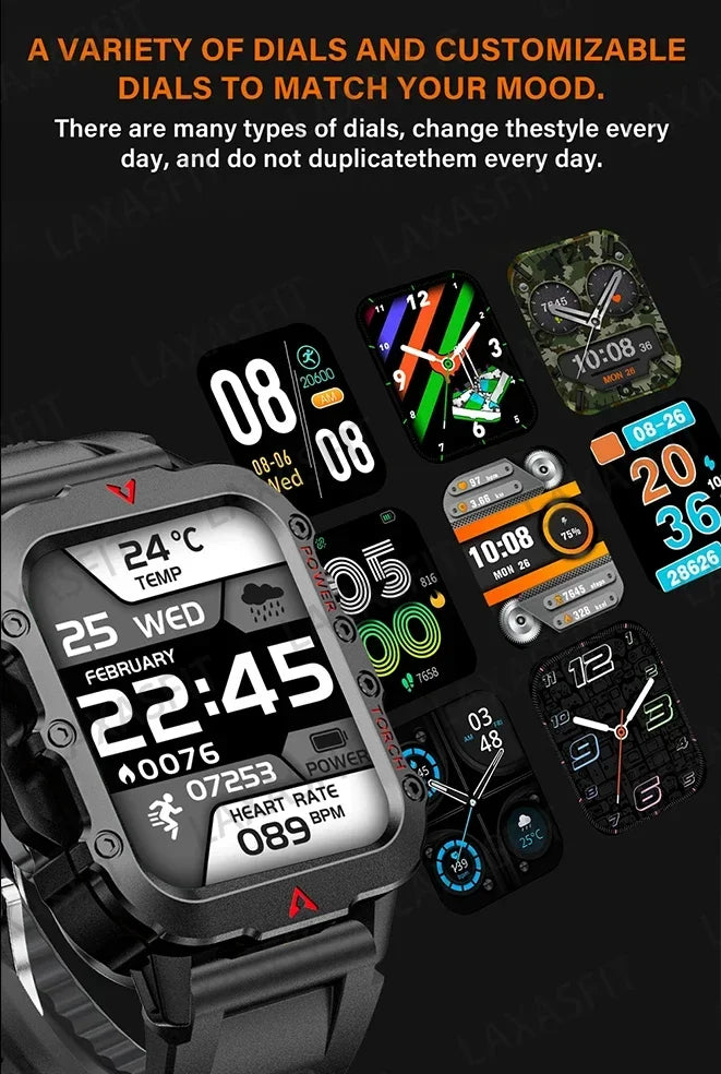 2024 LED Men’s Bluetooth Smartwatch