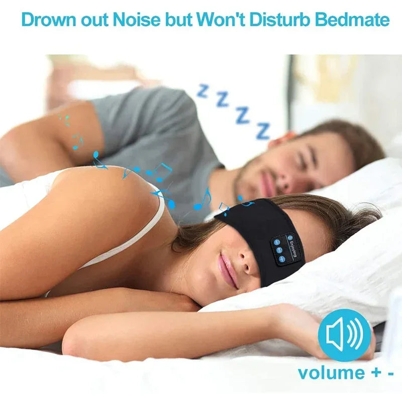 Bluetooth Headband Headphones with Sleep Eye Mask
