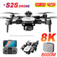 🚁 S2S Mini Drone – 4K/8K HD Camera | Foldable RC Quadcopter with Obstacle Avoidance