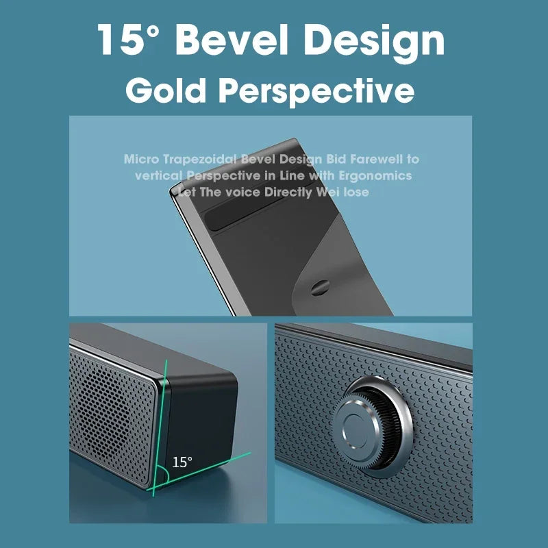 PC Bluetooth Soundbar Speaker – Wired & Wireless