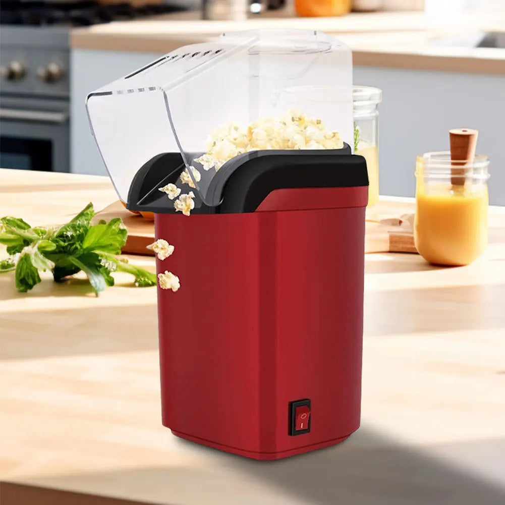 Automatic Popcorn Machine – Electric Air Popper for Home Kitchen