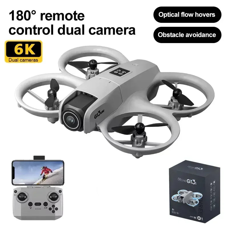 NEW Drones GT3 GPS 8K Professional HD 180° Dual Cameras 5G WIFI Brushless Motors Obstacle Avoidance FPV Foldable Quadcopter Toys