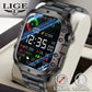 2024 Rugged Military Smart Watch Men Outdoor Watches lP68 Waterproof 2.01" Al Voice Bluetooth Call Smartwatch For Android lOS