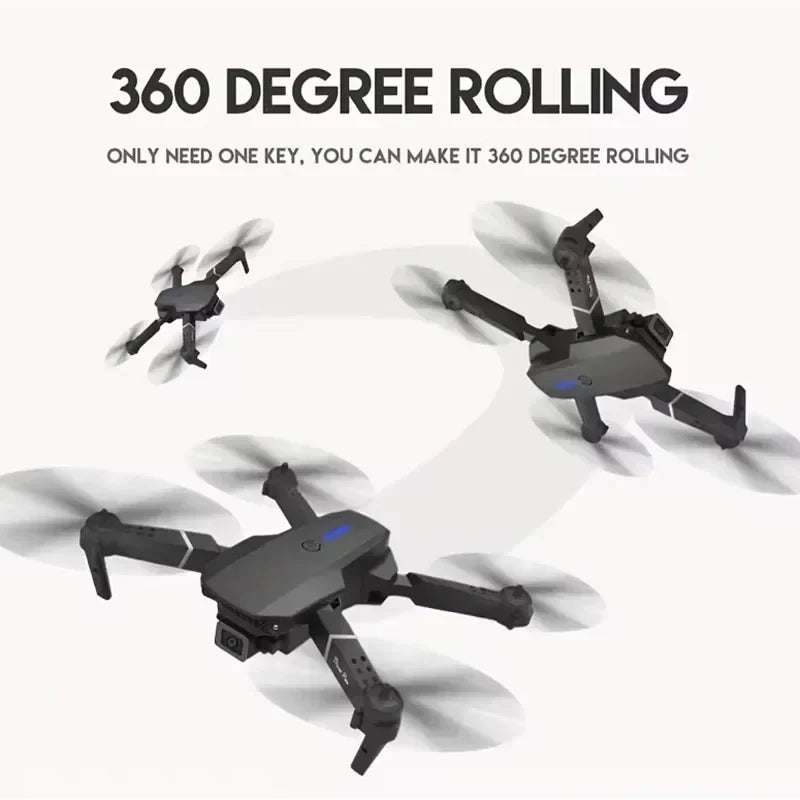 🚁 Professional E88 Drone – 4K Wide-Angle Camera | Foldable RC FPV Quadrotor
