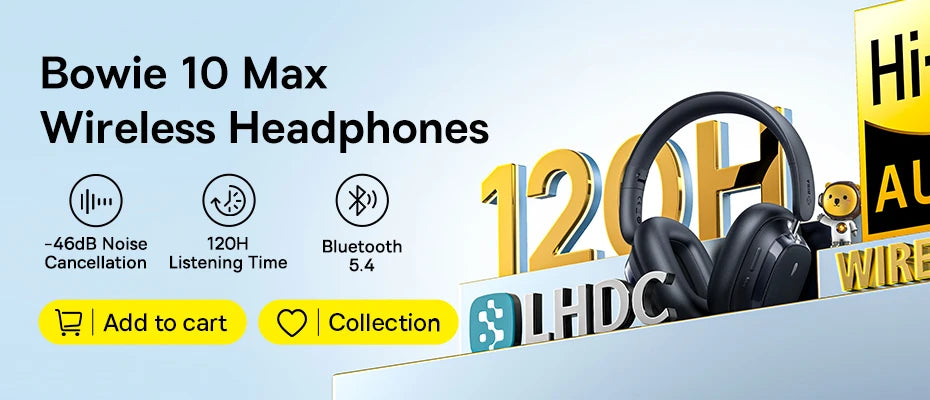 Baseus Bowie D05 Wireless Over-Ear Headphones