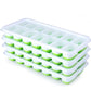 Silicone Ice Cube Tray with Lid – 14 Square Cubes
